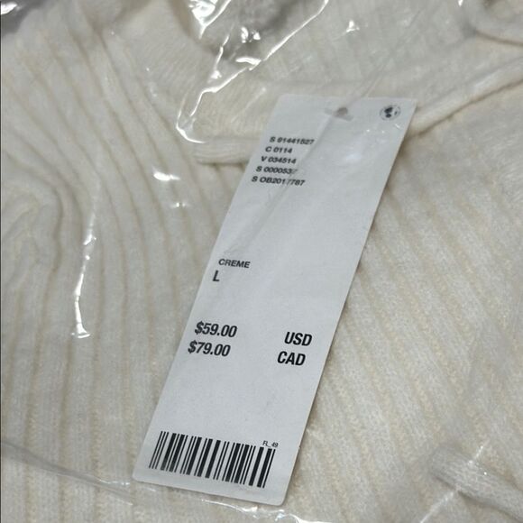 Urban Outfitters Kimchi Blue Jane Bow Tie-Front Cardigan Ivory Large NWT - Picture 5 of 5